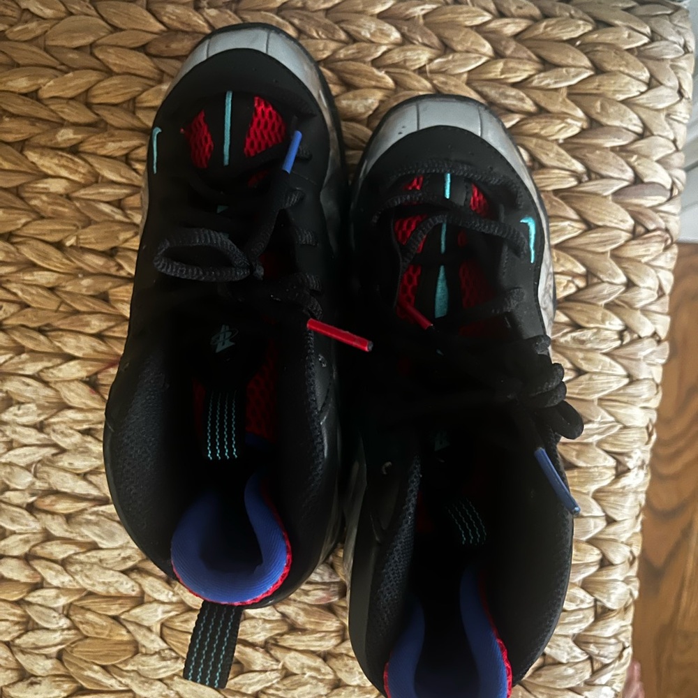 Kids Black and Red Athletic Shoes
